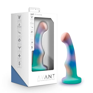 Blush Avant Opal Dreams Silicone Dildo - Curved Shaft For G Spot And P Spot Stimulation - Powerful Suction Cup Base For Hands Fr