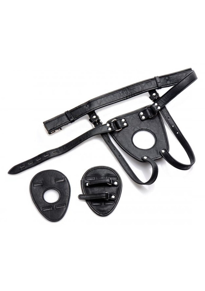 Master Series Ass Holster Anal Plug Harness Adjustable, Black