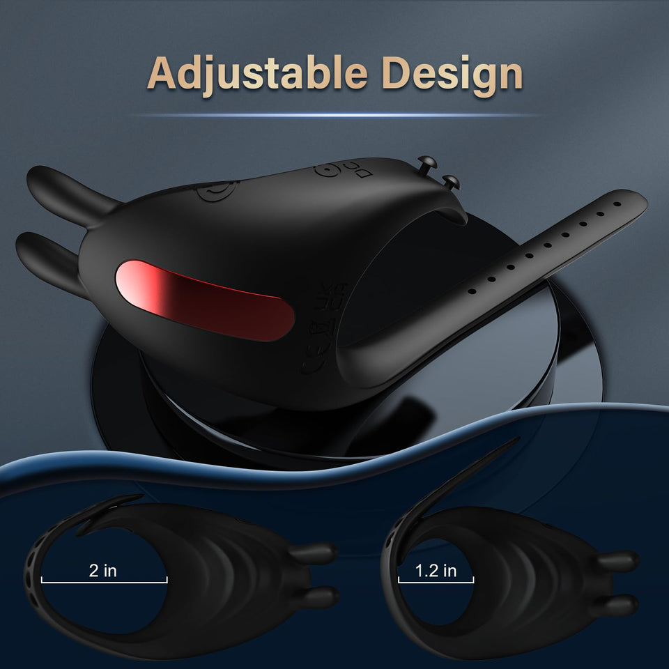 Vibrating Cock Ring Sex Toy Men - Adjustable Penis Ring Male Sex Toys for Men Couples Vibrators Clitoral Stimulator Vibrater Coc