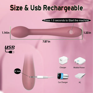 G Spot Vibrator Adult Sex Toys, Clitoral Tits Anal Stimulator Dildo with 12 Powerful Vibrating Modes,Clit Nipple Personal Massag