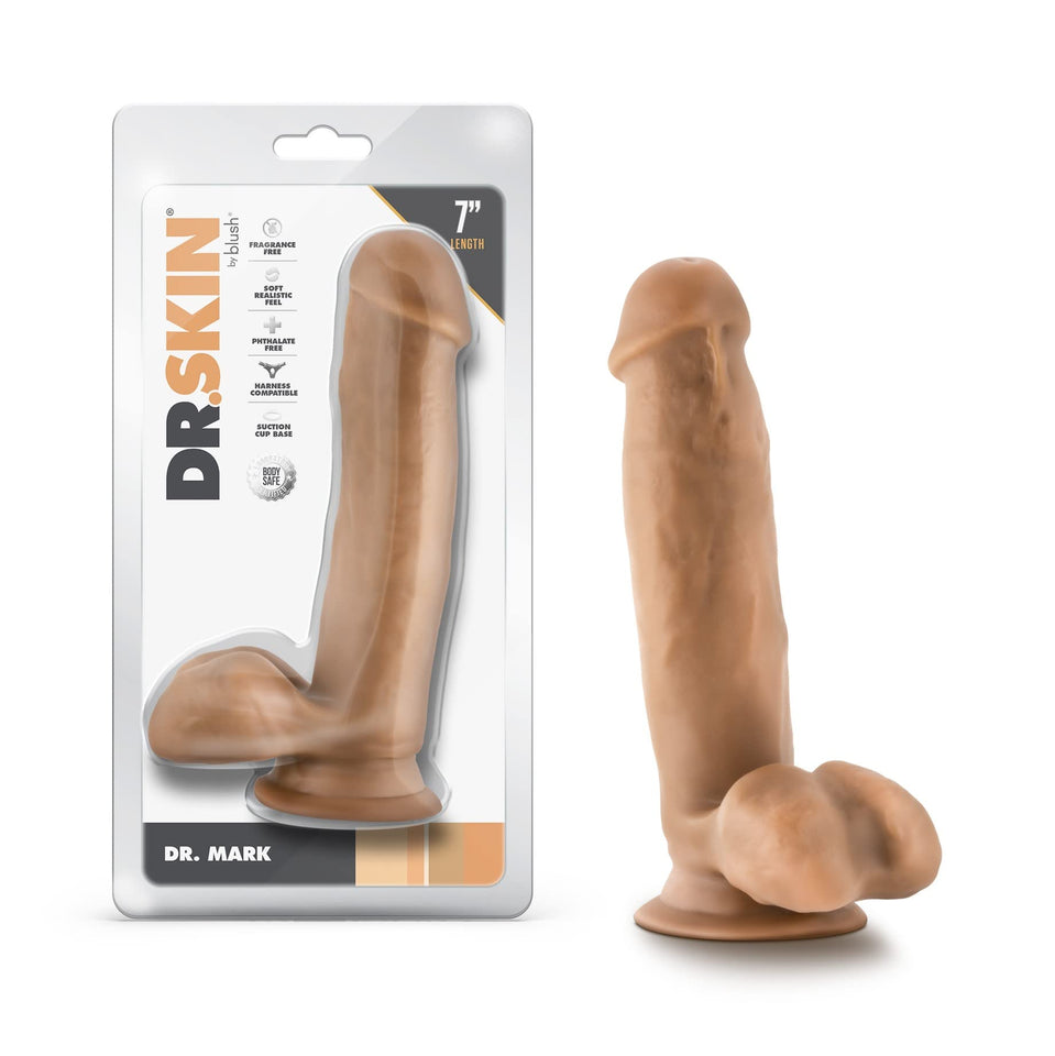 Dr. Skin Dr. Mark 7In Dildo W/ Balls Tan