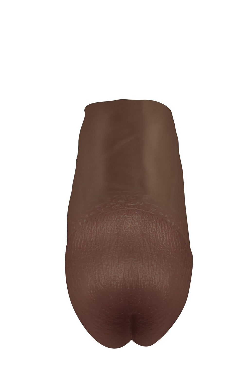 Jock Real Skin 17.75In Double Dildo Dark