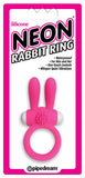 Pipedream Products Neon Rabbit Ring, Pink