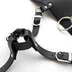 Vibrator Leather Constrained Forced Strap - Electric Leather Waistband Harness Fixed Tie Belt Harness Vibrator Holder(Wand Or Vibrator Not Included)