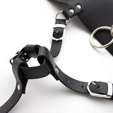 Vibrator Leather Constrained Forced Strap - Electric Leather Waistband Harness Fixed Tie Belt Harness Vibrator Holder(Wand Or Vibrator Not Included)