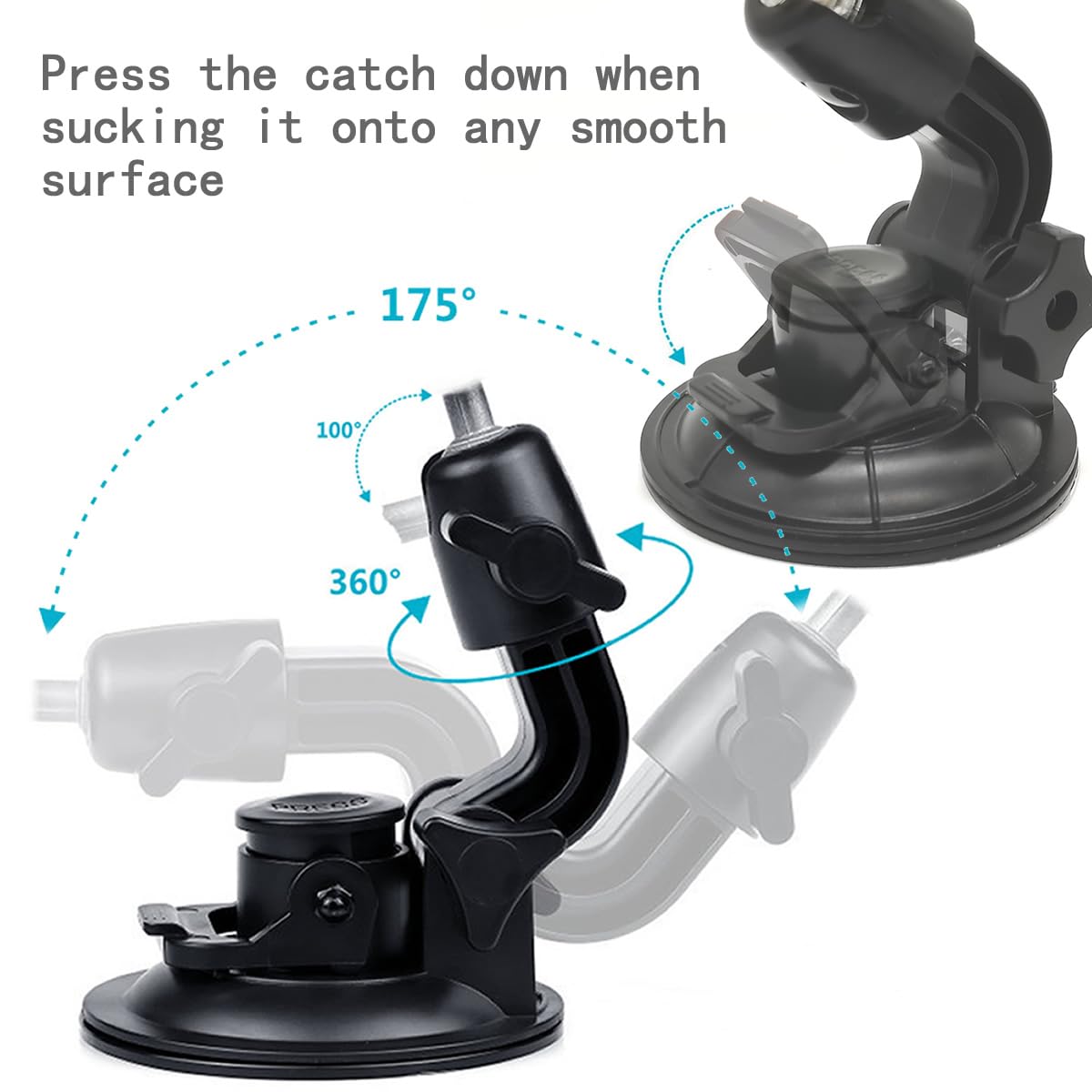 Upgrade Dildo Suction Holder 175?Adjustable Dildo Suction Mount to Suction Cup for S/M Size Dildo Adult Toy Support Men & Women