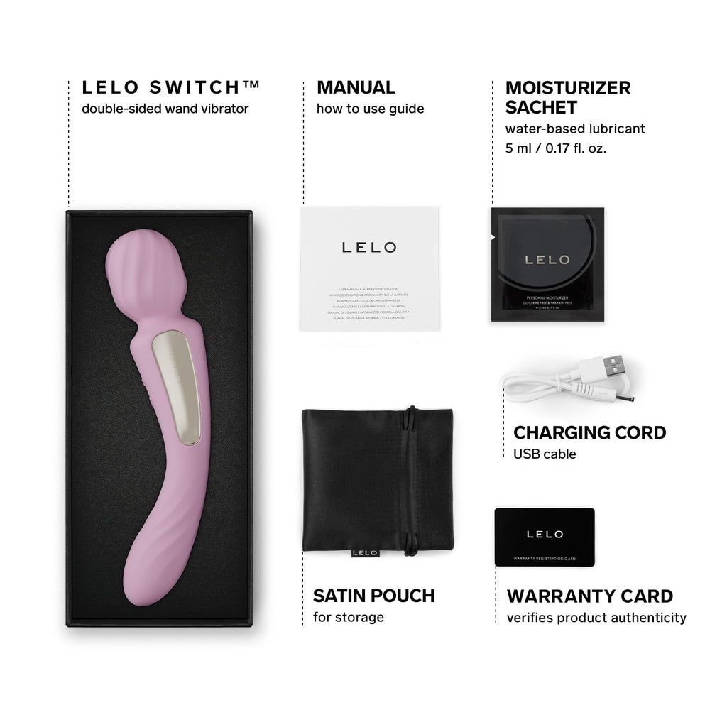 LELO SWITCH Double-Sided Wand Soft Pink