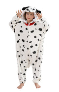 CuteOn Dalmatian Dog Onesie Kids Animal Pajamas for Boys Girls Halloween Christmas Costume Height for 150cm