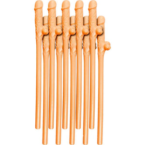 Bp Pecker Straws Flesh (10Pcs)