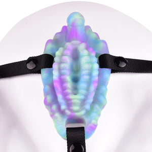 Multi-Purpose Fantasy Cyan Sex Foreplay Grinder, Glow Soft at Night Uniquely Designed Monster Waterproof Foreplay Grinder, Suita