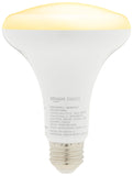 Amazon Basics Smart Br30 Led Light Bulb, Dimmable Soft White (2700K), 60W Equivalent, 800Lm, Works With Alexa Only, 2.4 Ghz Wi-F