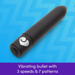 Lovehoney Magic Bullet Vibrator - 4 Inch Vibrating Bullet with Tapered Tip - 10 Function Multispeed Mini Vibrator for Women - Li