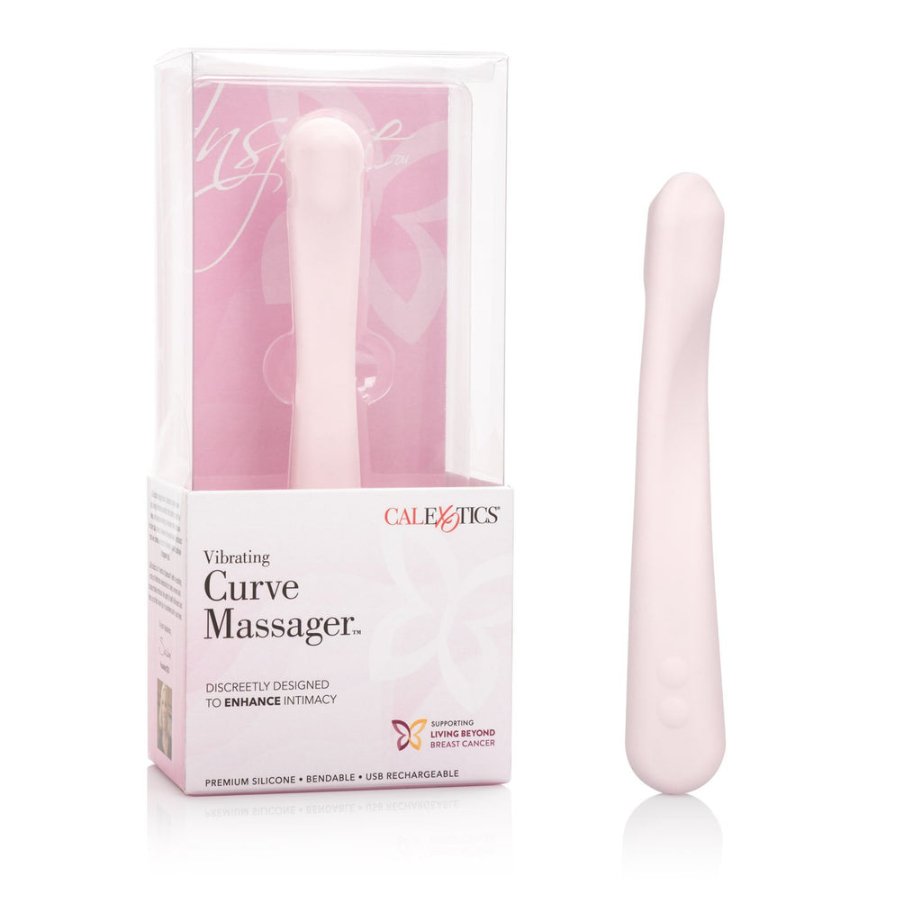 Calexotics Inspire Vibrating Curve Massager - Waterproof Sex Toys For Couples - Rechargeable Waterproof Massager - Flexible Adul