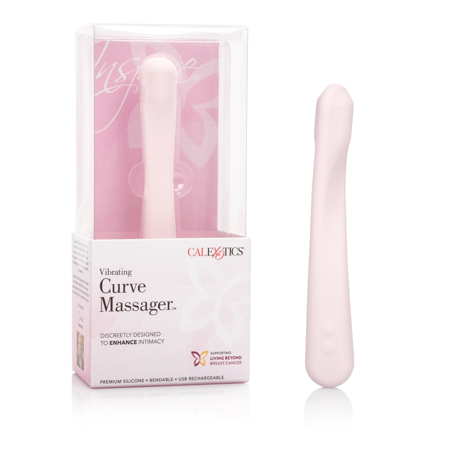 Calexotics Inspire Vibrating Curve Massager - Waterproof Sex Toys For Couples - Rechargeable Waterproof Massager - Flexible Adul