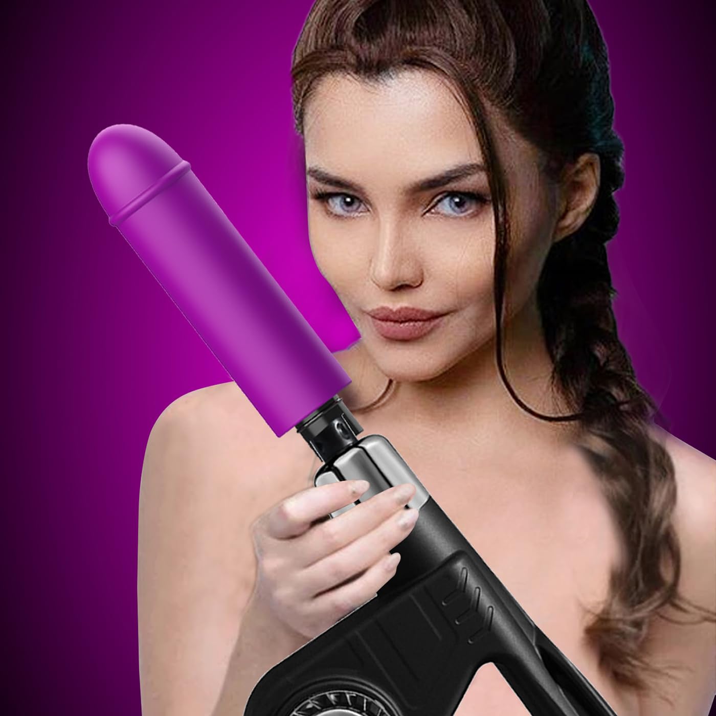 Sex Machine Powerful Vibrator Adult Sex Toys, Thrusting Dildo Handheld, Fucking Dildo Machine Gun Dildos Prostate Anal Vibrators