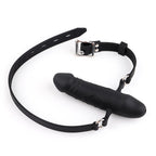 Penis Gag Silicone Dildo Gag Chastity Realistic Dildos Adjustable Belt BDSM Bondage Sex Toy