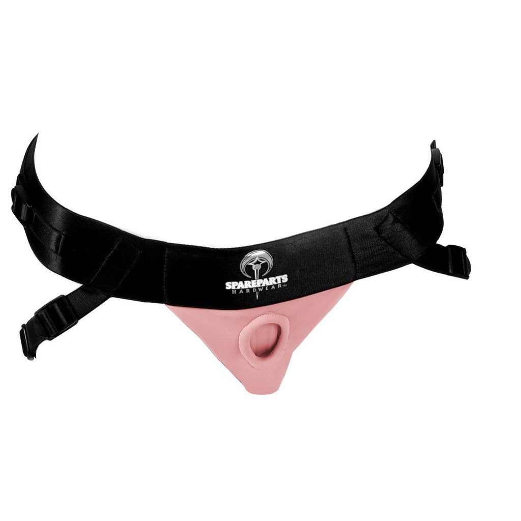SpareParts Joque double strap Harness  Light Pink Size B  Belt 3565inch hips