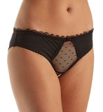 Rene Rofe Womens Crotchless Frills Panty, Red, Medium/Large