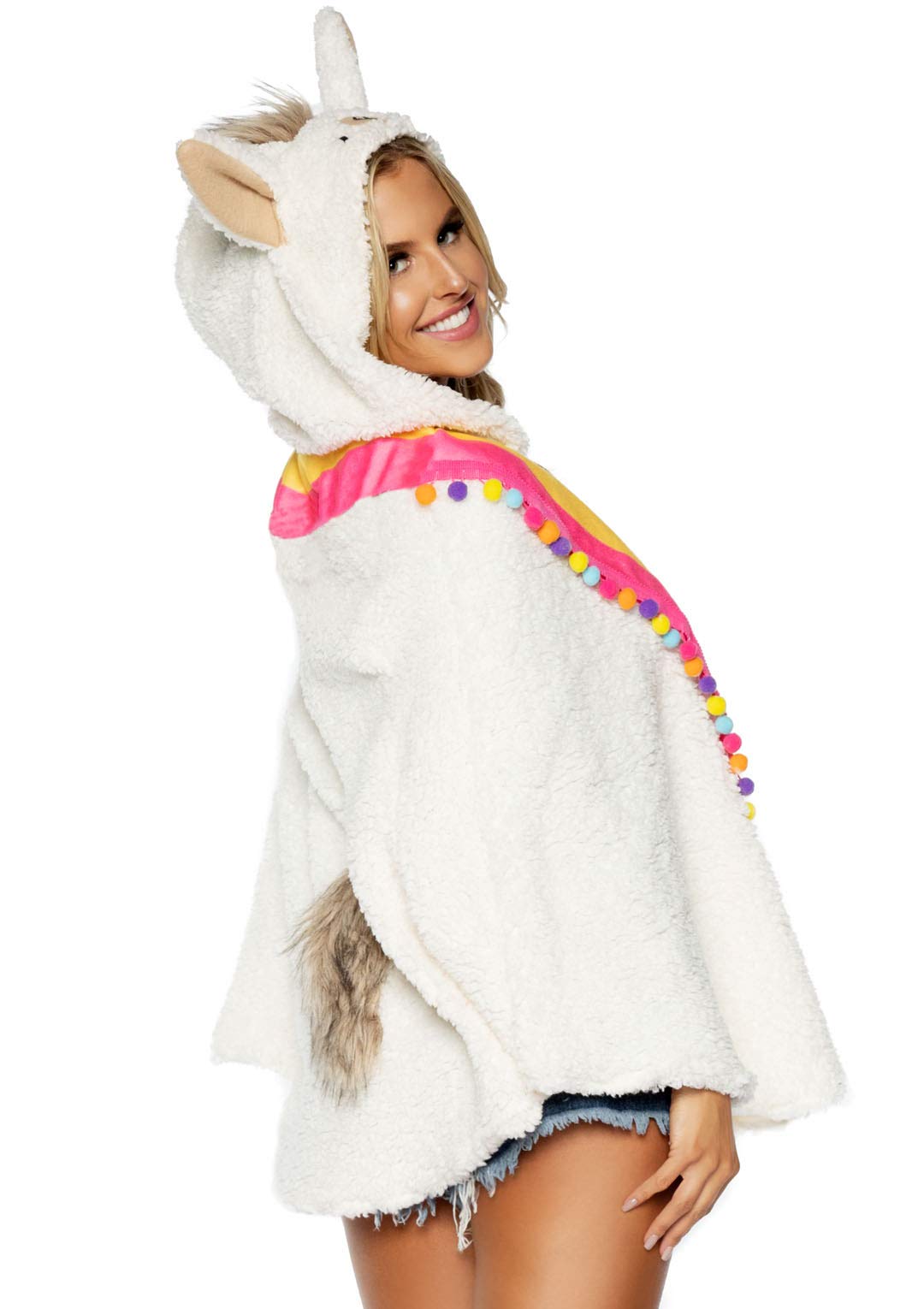 Llama Poncho, Features Plush P - O/S / Multicolor