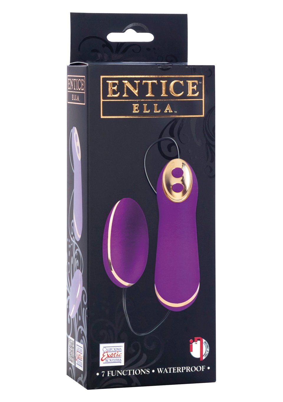 California Exotics Entice Ella Remote Control Bullet Waterproof, Raspberry