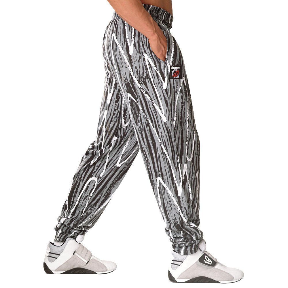 Otomix Mens Baggy Bodybuilding Workout Pants Black Wax (XXX-Large)