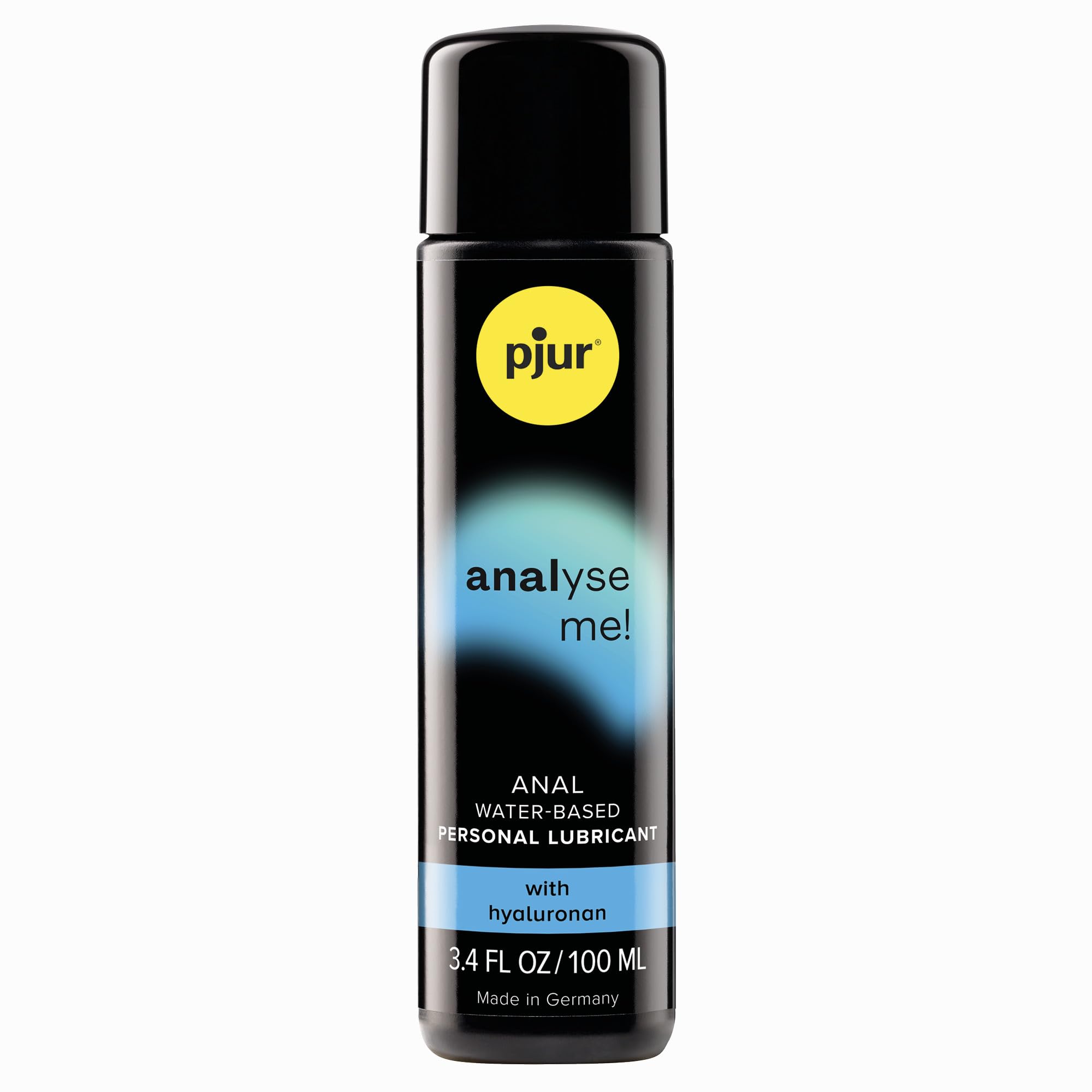 pjur Analyse Me! Moisturizing Water-Based Personal Lubricant with Hyaluron | Skin Hydrating Formula | Premium Moisturizer | 3.4 