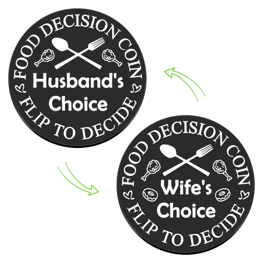 Husband Wife Gift Food Decision Coin Gift Valentines Day Anniversary Birthday Gift for Couple Women Men Gift for Couple Husband