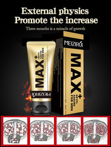 Max+ Key Pleasure Extra Strength Massage Gel for Man - Men's Power Massage Cream for Increase Size, Thickness, Strength, and Per