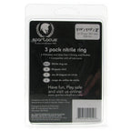 Spartacus Nitrile Cock Ring Set, Red