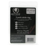 Spartacus Nitrile Cock Ring Set, Red