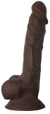 Fleshstixxx 7In Sili Dildo W/Balls Choc