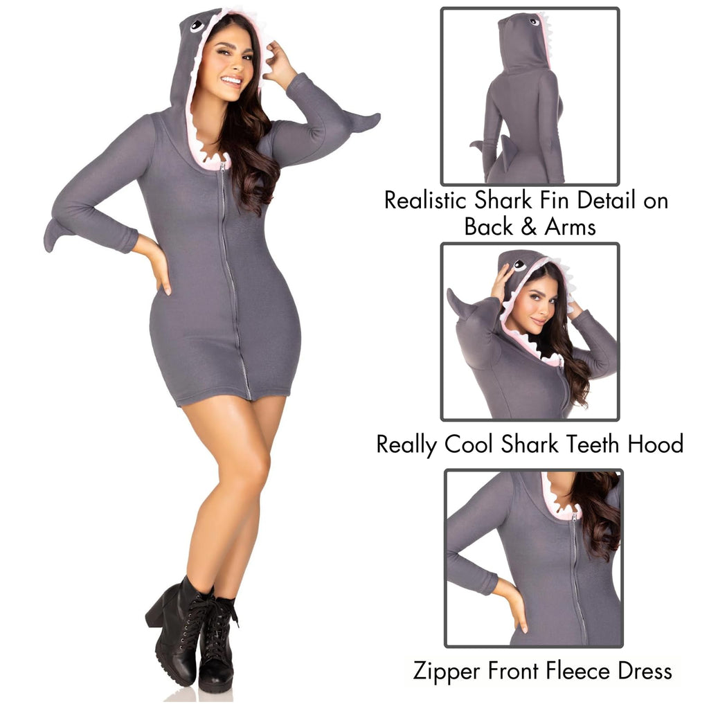 Cozy Shark,Dress W/Shark Fin D
