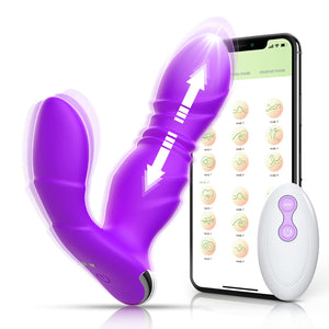 Adult Sex Toys for Women Sex Toy Pleasure - Wearable Thrusting Dildo with App&Remote Control Vibrators with 9 Powerful Strapless