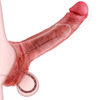 KVEVU Reusable Penis Sleeve Cock Sleeve Extender, Penis Ring 2.2 inch Ultra-Soft Pennis Extender for Couples Sex Toys for Men