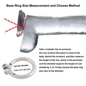 TERNENCE Metal Male Chastity Device Small 304 Steel Stainless Comfortable Cock Cage Adult Game Sex Toy D250 (1.97 inch / 50mm) S