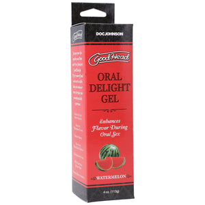 Doc Johnson Goodhead - Oral Delight Gel - Mouth Watering Watermelon (4 Oz.113G)