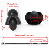 FREDORCH Silicone Ball Gag Fixed Tongue Adjustable Strap Mouth Ball Sex Toy for Adult Bondage Slave Role Play Sex Toy (Black)