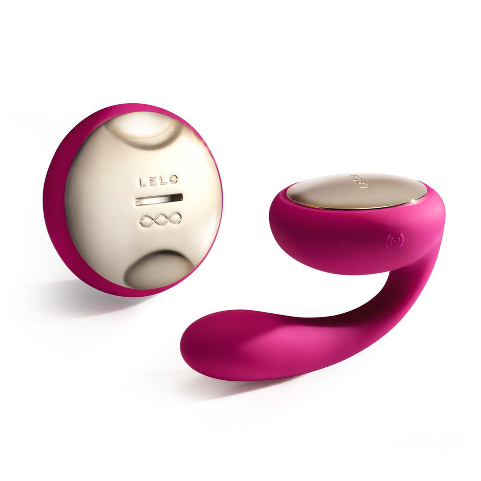 Lelo Ida The World'S First Rotating And Vibrating Remote-Controlled Couples' Vibrator, Cerise
