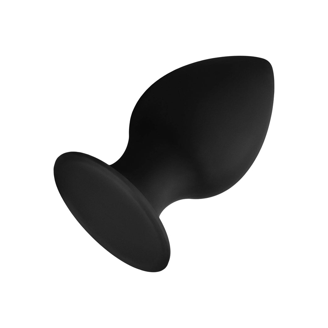 Forto Silicone F98 Butt Plug for Men and Women  Erotic Anal Plug Dildo Silicone  Black  Small