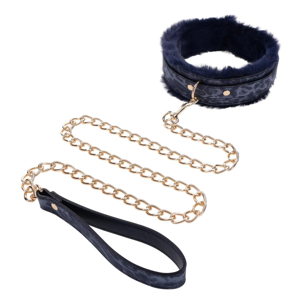 Ss S&M Cougar Fur Collar & Leash