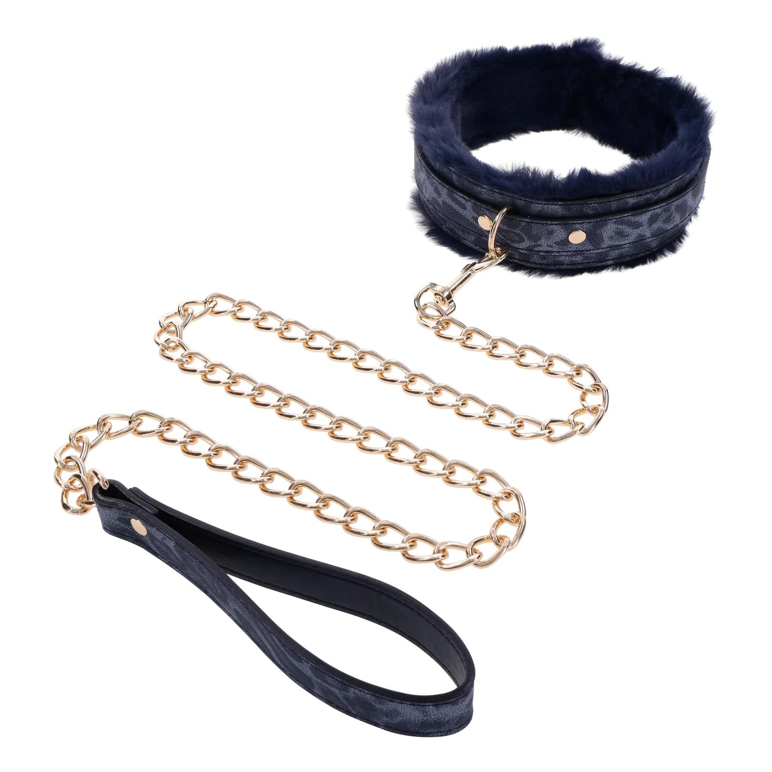 Ss S&M Cougar Fur Collar & Leash