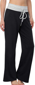 iniber Women s Comfy Pajama Pants Casual Lounge Pant Wide Leg Palazzo Stretch Drawstring Bottoms