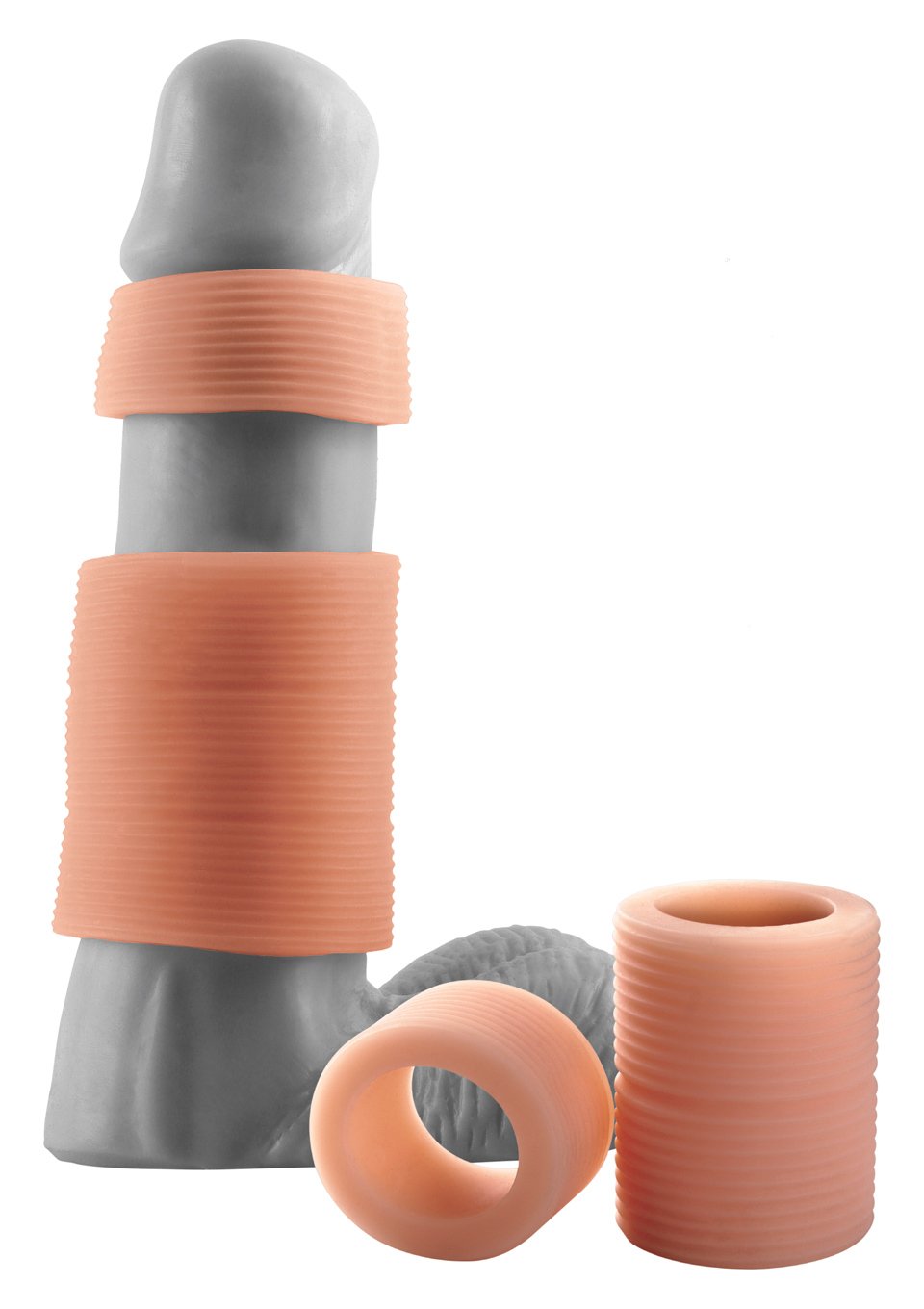 Pipedream Fantasy X-Tensions Girth Gainer System, Flesh