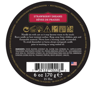 Ignite Strawberry Dreams Massage Candle - 6 Oz.