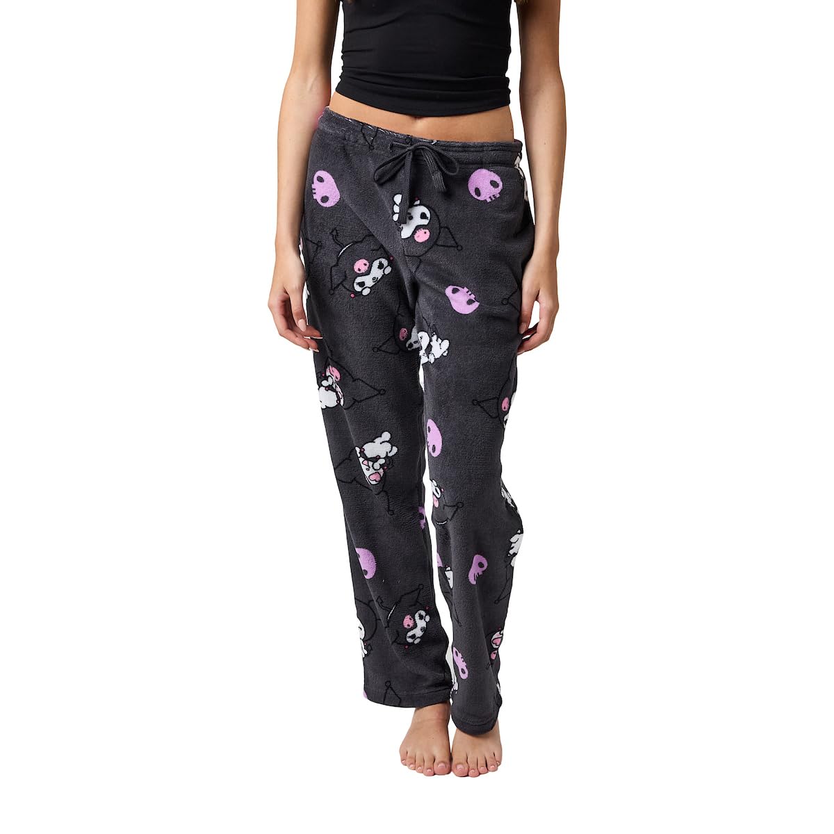 Kuromi Plush Womens Pajama Pant-Medium