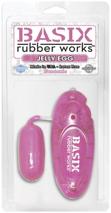 Basix Rubber Jelly Egg - Pink