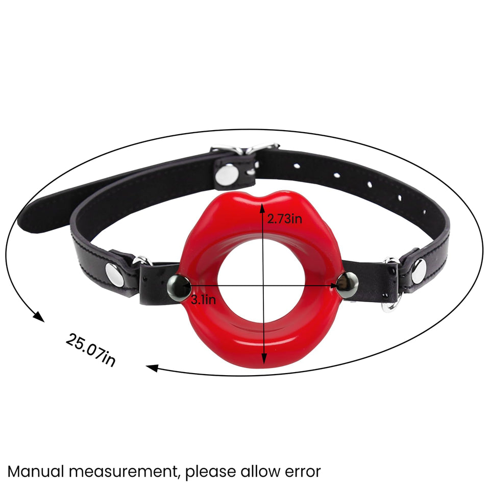 Silicone Open Mouth Gag Sex Toys SM Bondage Open Gag Adjustable Strap Mouth Gags Bondage Toys for Women Men Couples Lover BDSM F
