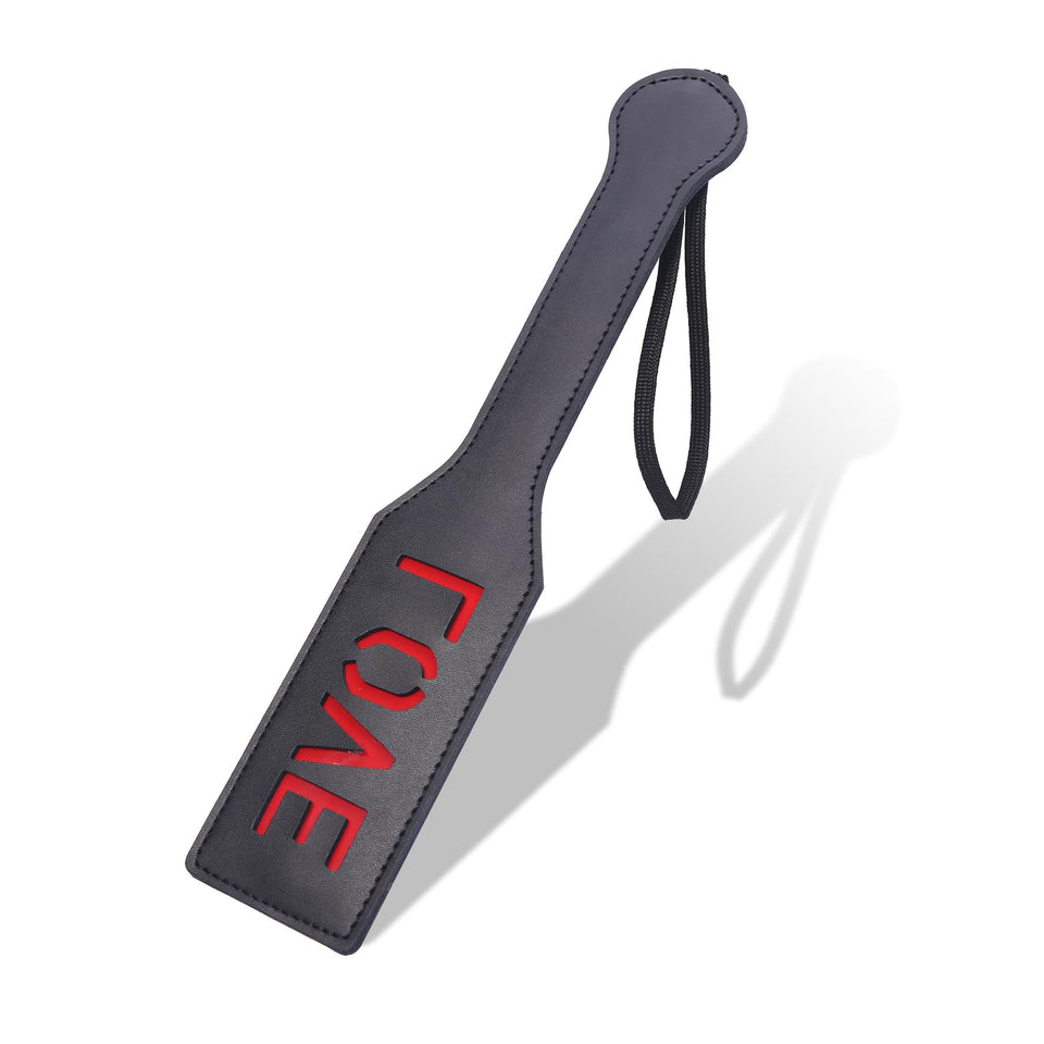 alisikee Love Spanking Paddle for Adult Sex Toys, Faux Leather Bondage Sexual Paddles BDSM Set