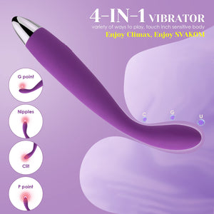 SVAKOM COCO G Spot Vibrator - 8 Seconds to Climax Finger Shaped Waterproof Vibes for Women - 5*5 Vibrations Clit Nipple Personal