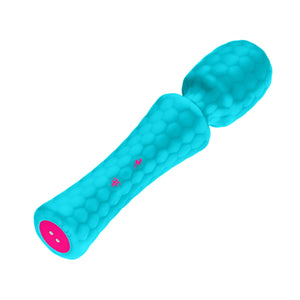 Femme Funn Ultra Wand Vibrator for Adults - Soft Silicone, Aqua, Regular - Waterproof Sex Toys with Multiple Vibration Patterns,